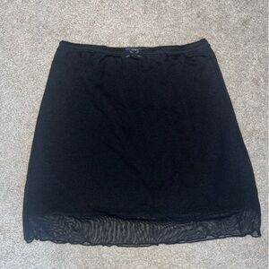 brandy melville mesh lace skirt